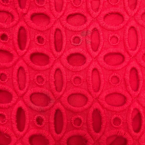 J. Crew No. 2 Eyelet Pencil Skirt in Red Chili, Size 4 - Picture 12 of 12